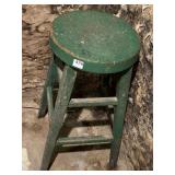 GREEN VINTAGE BAR STOOL