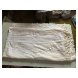 FULL SIZE CHANIEL THROW BLANKET WITH FRINGE