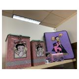 BETTY BOOP CANISTER TINS AND TRAIN AND BINDER