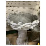 CEMENT TWIG BIRD BATH 23" X 18"