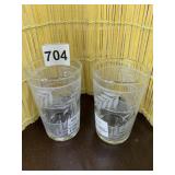 TWO 5 INCH VINTAGE LIBBY HIGHBALL GLASSES