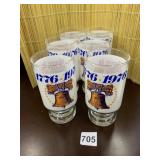 6 BURGER KING GLASSES BICENTENNIAL 1976