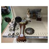 BAROMETER W/ DAMAGE, PAPER WEIGHT, ETC.