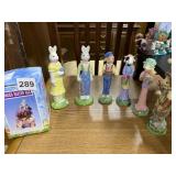 7 EASTER DECORATIONS HINGED EASTER EGG