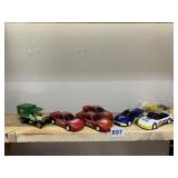 KENDALL PUSH FORWARD WIND-UP CARS, THREE