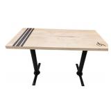CAFï¿½ TABLE BARRIER FREE - MAPLE WOOD TOP W/