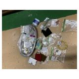 COSTUME JEWELRY AND SILVERPLATE TRAY
