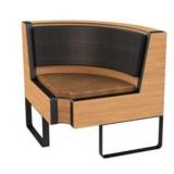 BANQUETTE CORNER SEAT W/ VINYL 31 1/8" W X 31