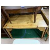 PINE DINING TABLE 27" H X 48" W X 27" D