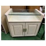 GLASS TOP CONSOLE TABLE CAN USE HER ENTERTAINMENT