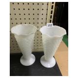 MILK GLASS VASES