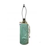 1950S DEER MOTIF LAMP 18 INCHES HIGH GLAZED