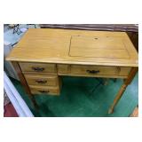 SINGER SEWING MACHINE WITH CABINET 33 INCHES HIGH