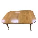 MAPLE DINING ROOM TABLE ROUNDED CORNERS 60 INCHES