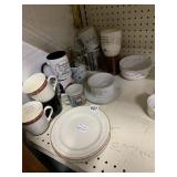 MUGS, PLATES, LARGE ASST.
