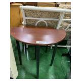 TWO FLAT WALL MODERN TABLES 23 INCHES WIDE 11.5