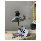 SITTING ON AN AIRPLANE WITH HER DOG 4.5 INCHES