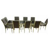 MID-CENTURY MODERN EXPANDING GOLD STEEL AND