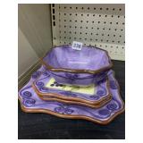 MEDICI BOWL AND THREE SERVING PLATES