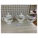 BELMAR PATTERN WEDGEWOOD CREAMER SUGAR SECOND