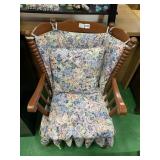 FLOWER DESIGN WOOD CHAIR LADIES CHAIR LOW SEAT 15