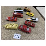 HOT WHEELS WHITE RACE CAR, NATIONAL AIRLINE BUS,