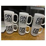 6 MUGS ON LAKE TIME OVERSIZED