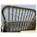 62" H X 50" W BRASS HEADBOARD AND FOOTBOARD