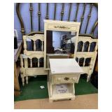 57" WIDE HEADBOARD/FOOTBOARD, NIGHTSTAND AND