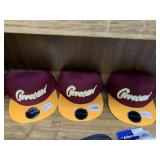 3 CLEVELAND RM SPORTS SNAPBACK HATS NEW
