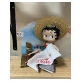 BETTY BOOP DANBURY COCA COLA WITH CARDBOARD BACK