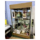 4 SHELF DISPLAY CASE W/ GLASS SHELVES 7