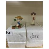 BETTY BOOP MAY AND JUNE 3.5 INCH HIGH FIGURINES