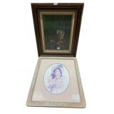 JAN HAGARA 1988 1474/2000 GIRL WITH BABY DOLL