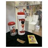 BETTY BOOP SUGAR DISPENSER, PLASTIC BOTTLE,