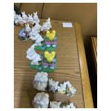 6 NEW CUTE BUNNY FIGURES NEW