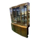 CONTEMPORARY 1980S TO PIECE CHINA CABINET THE