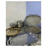 CHEF MARK STEAMER DOUBLE PAN, CHROME SERVING