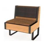 BANQUETTE SEAT NEW 29 1/2" W 27 1/2" D X 33 7/8"H