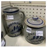 DANBURY CONN. CROCK W/ LID