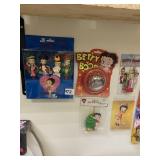 BETTY BOOP PEN SET, STAMPER, PUSH LIGHT, ETC.