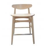 BLONDE DON STOOL W/ BENTWOOD SEAT IN ASH VENEER