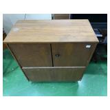 WALNUT CABINET 2/ 2 DOORS TOP 36" H X 32" W X 16"