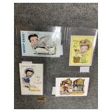 BETTY BOOP COLLECTOR POSTAGE STAMP PAGES GROUP OF