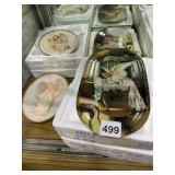 3 OVAL PLATES BRADFORD EXCHANGE WITH BEAUTIFUL