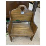 PINE CHILDS CHAIR 19" H X 13" W