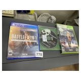 PS4 GAME BATTLEFIELD 1, PLAY STATION 2 -JACKASS,