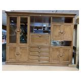 BEAUTIFUL IMPRESSIVE WALL UNIT PICKLED PINE 5
