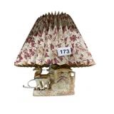 HERE SEEING THE LAMP 12 INCHES HIGH MADE IN JAPAN