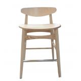BLONDE DON STOOL W/ BENTWOOD SEAT IN ASH VENEER